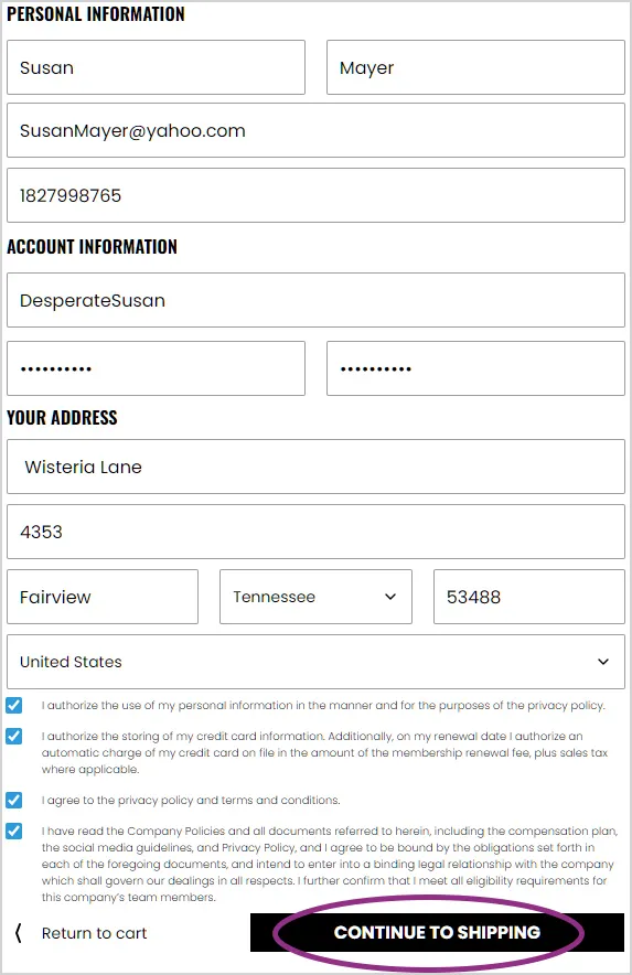 Northe Star sign up instructions
