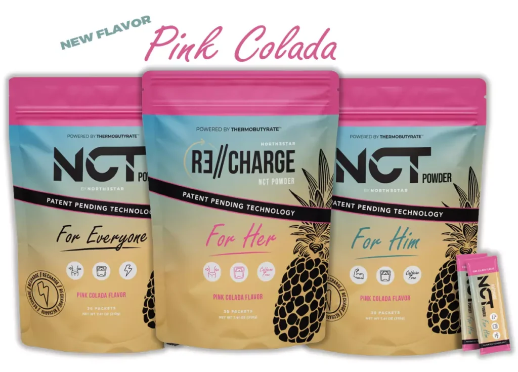 NCT Recharge Powder with Pink Colada Flavor