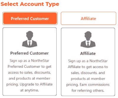 NortheStar enrollment - membership type